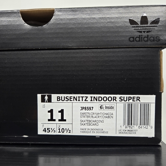 adidas Busenitz Indoor Men\'s Super Earth Strata Crystal White Shoes Size 11 main image 7